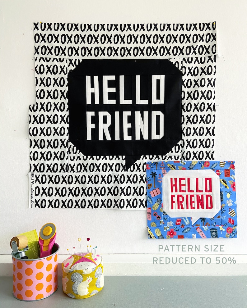 Hello Friend Pillow PDF Pattern image 3