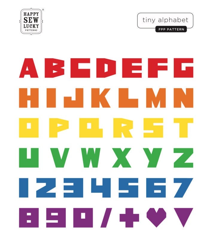 Mini Pattern Letter TINY ALPHABET Pdf Pattern - Etsy