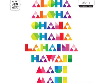 ALOHA-quiltpatroon PDF