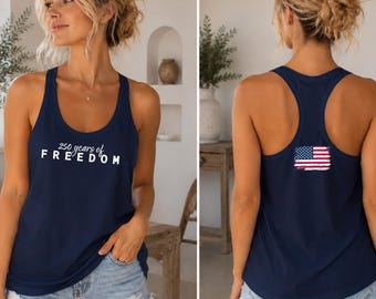 Débardeur dos nageur 250 ans de liberté, chemise 250e anniversaire des États-Unis, cadeau fête de l'indépendance du 4 juillet 2026, S927