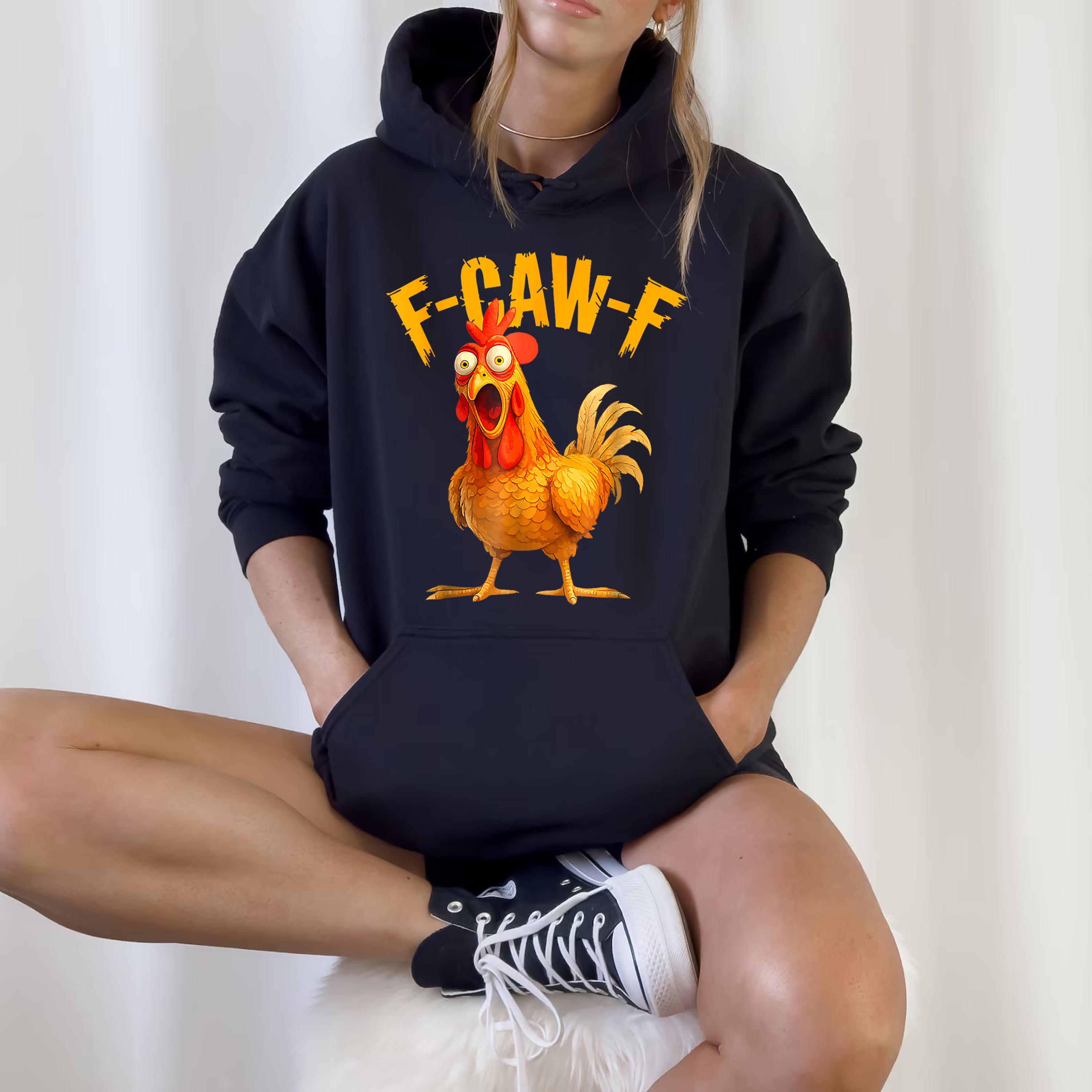 Sweat à Capuche Funny Chicken F-CAW-F – Taille S à 5XL, Unisexe, Neuf Sans étiquettes