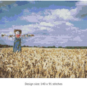 Scarecrow Cross Stitch Pattern