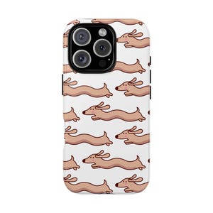 Cute Dachshund Phone Case, Pet Lover Gift, Animal Phone Cover, Dog Lover Accessory, Fun & Whimsical Design