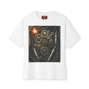 Vintage Robot Core Tee: Retro-Futuristic Graphic T-Shirt