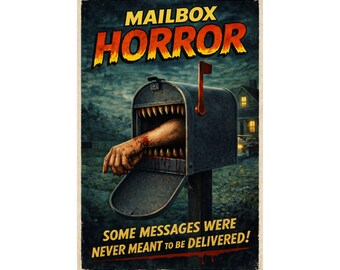 Mailbox Horror Print | Retro B-Movie Giclée Poster