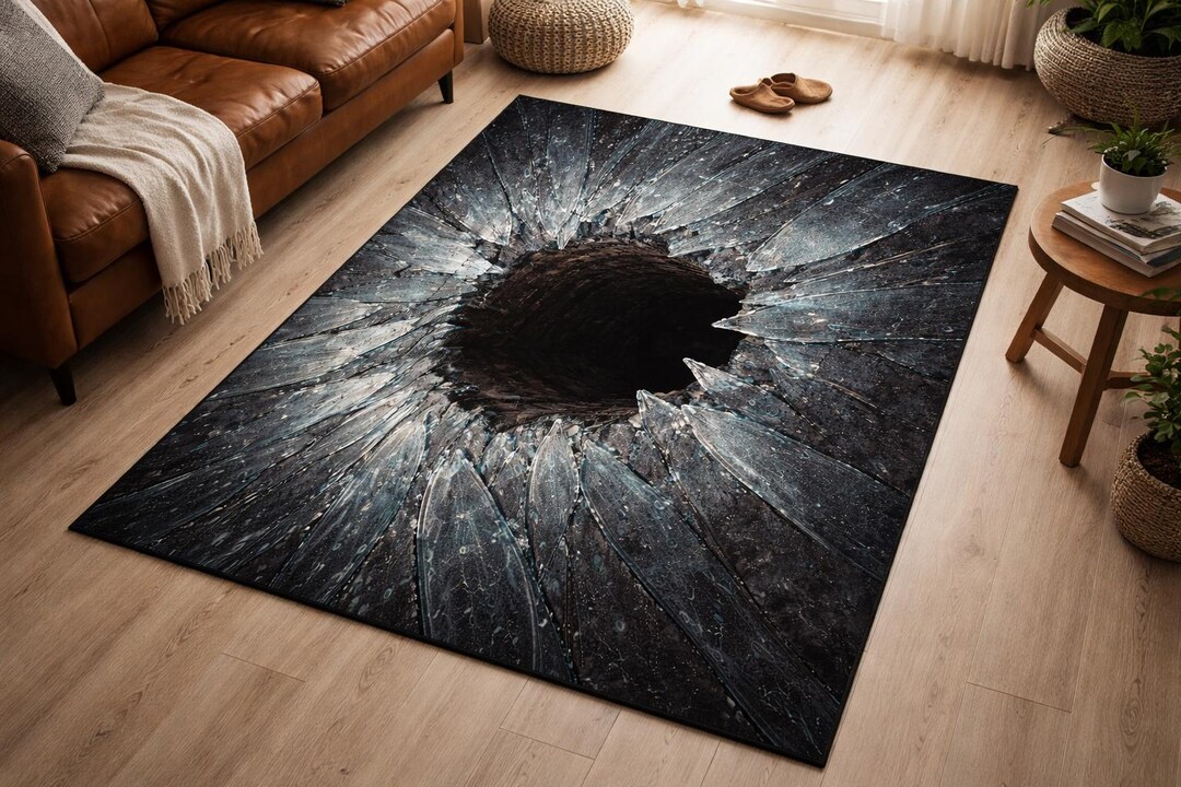 Black Hole Illusion Rug 3D Void Floor Mat - Etsy
