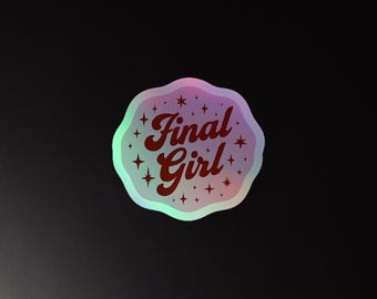Adesivo olografico Final Girl - Rosa
