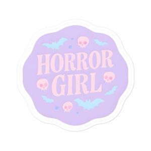 Horror Girl Sticker - Pastel