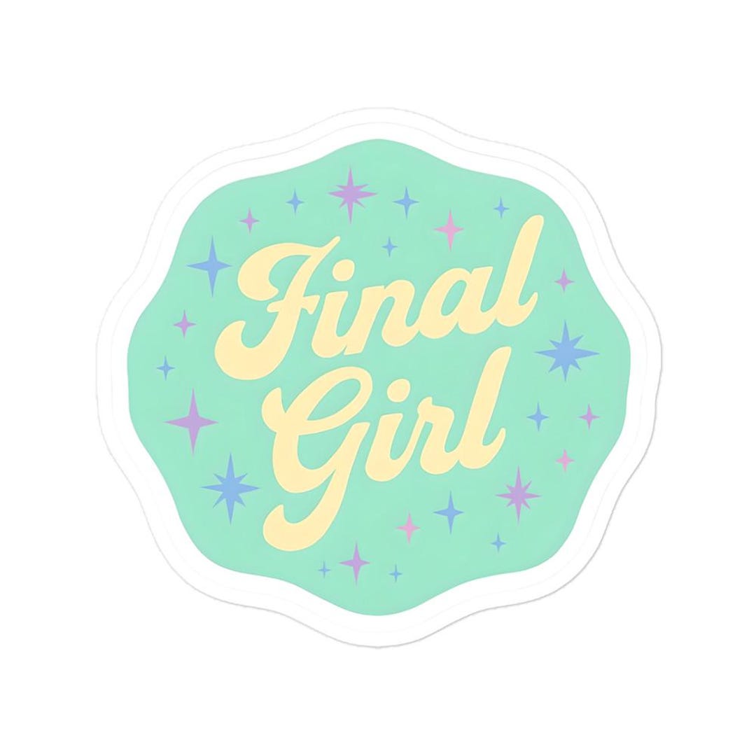 Finaled Sticker Final Girl Sticker - Mint Green - Etsy