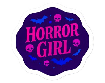 Adesivo Ragazza Horror - Viola