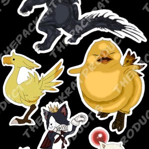 Final Fantasy vinyl stickers