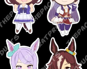 Uma musume pretty derby chibi vinyl stickers