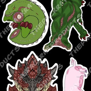 Monster hunter vinyl stickers