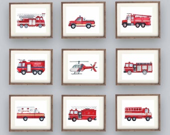fire truck nursery decor