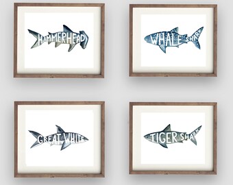 Shark Decor Etsy