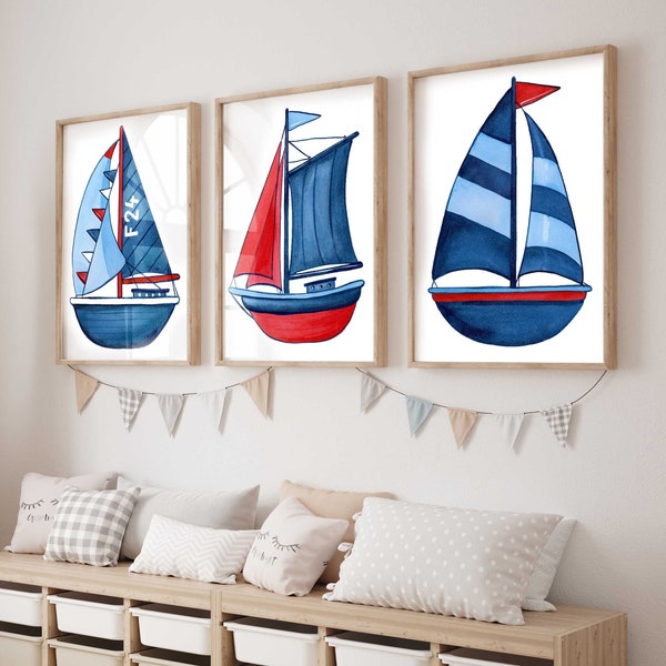 Sailboat Nursery Etsy
