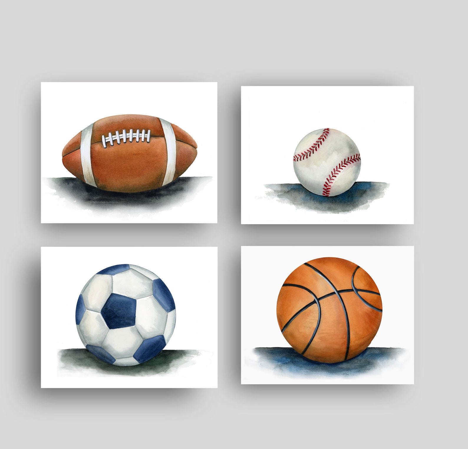 Sports Wall Art Decor for Boy Nursery Bedroom Sports Art Etsy Israel