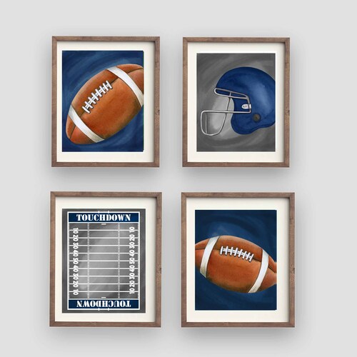 Sports Wall Art Decor for Boy Nursery Bedroom Sports Art Etsy