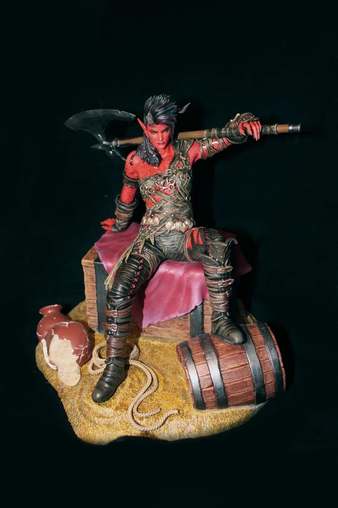 Karlach Statue – Hand Painted 14K Resin Figure – Baldur’s Gate 3 Collectible - BG3 Karlach - Karlach Figurine