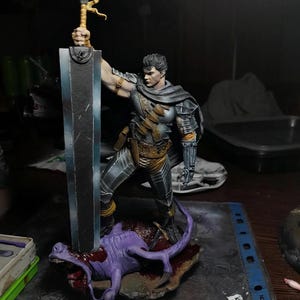 Guts Statue – Berserk – Hand Painted 14K Resin Figure – Dark Fantasy Anime Collectible