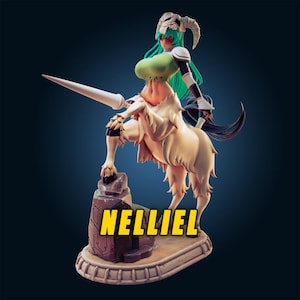 Nelliel Inspired Statue – Hand Painted 14K Resin Figure – Elegant Warrior Girl Collectible