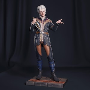 Baldur&#39;s Gate Astarion Statue - High Quality 14K Resin Figure - Hand Painted Astarion Figure - Vampire Rogue Figurine