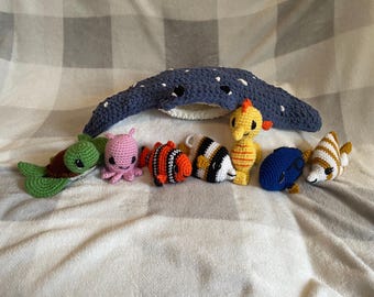 Mega Manta Ray y sus amigos / Regalo para baby shower/cumpleaños