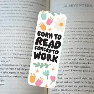 Born to Read Laminated Bookmark