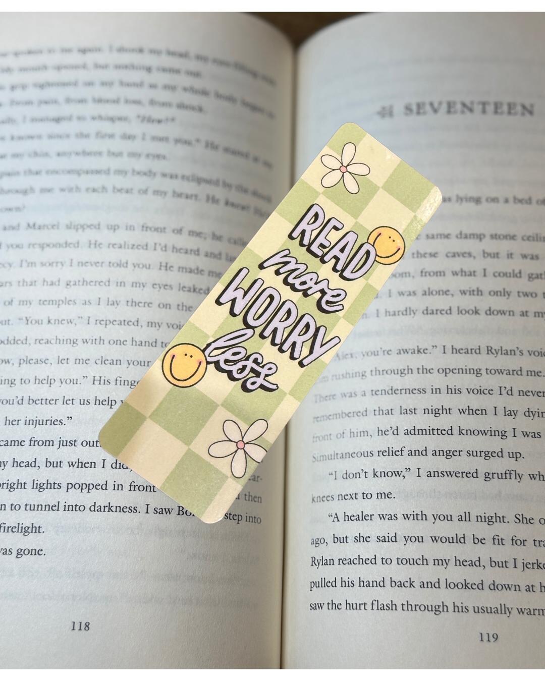 Read More Worry Less Laminated Bookmark - Etsy
