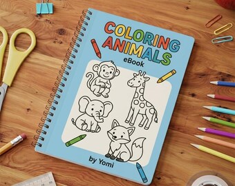 Animals Coloring Book: Farm and Wild Creatures eBook for Kids
