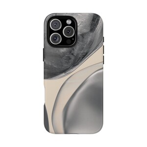 Stylish Phone Case, Tough Cases with Abstract Design, Minimalist Phone Cover, Gift for Her, Modern Tech Accessories