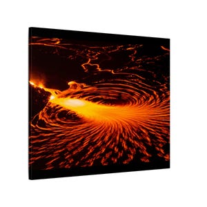 Arte em tela para parede, Fotografia artística de Lava Lake, Vulcão ativo, Decoração para casa, Pintura grande, Arte moderna, Ilha Grande, Havaí