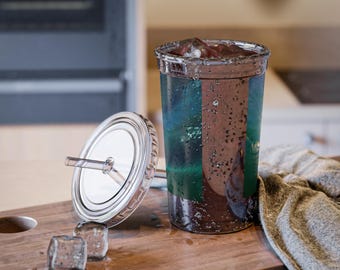 Ocean Waves Acrylic Cup – 16oz Travel Mug