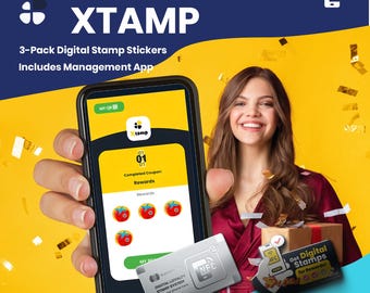 Xtamp Premium Edition-Personalized with Custom Laser Engraving Loyalty Cards
