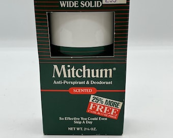 Vtg. Mitchum Scented Wide Solid Anti-Perspirant Deodorant 2.125oz New Old Stock