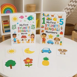 Mein erstes Sylheti Bengali Komplettpaket – Wörter, Zahlen & Karteikarten inklusive.