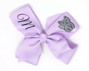 Items Similar To Monogram Name Hair Bow Special Occasion Hairbow
