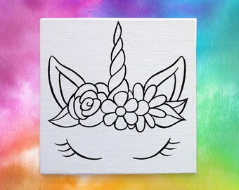 How To Paint A Rainbow Unicorn - Easy Step By Step Painting