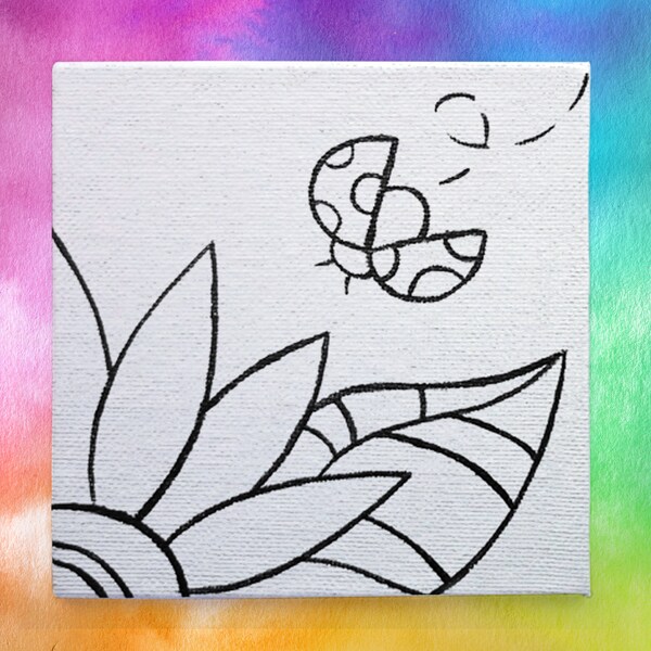 Ladybug Canvas - Etsy