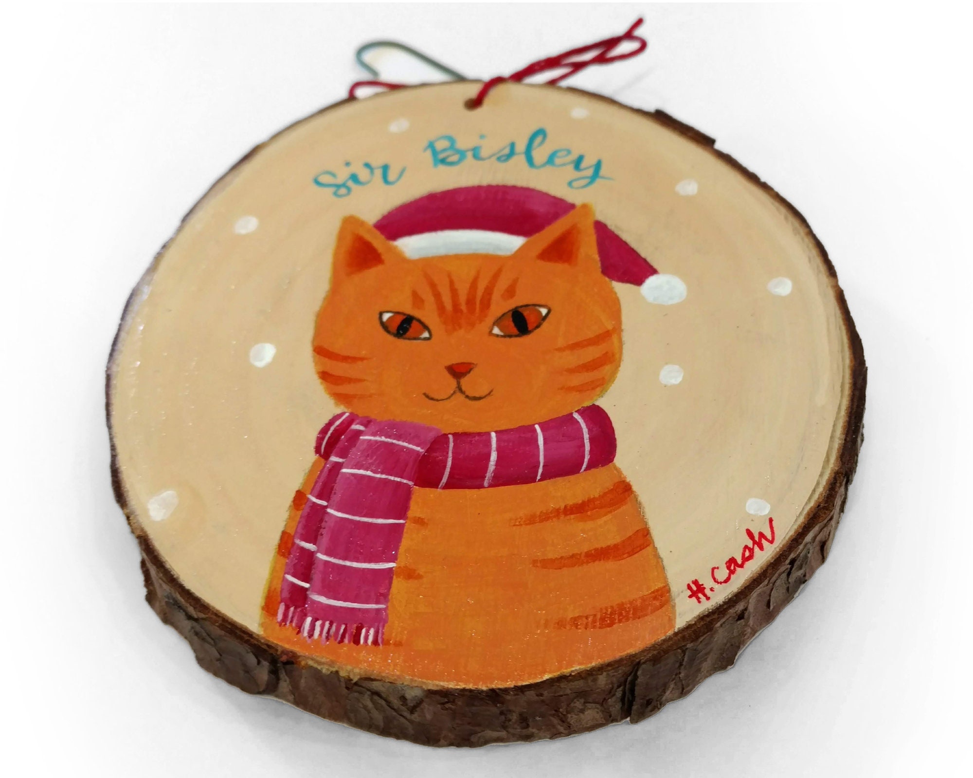 Ornement de Chat Personnalisé, Votre sur Un Ornement Noël