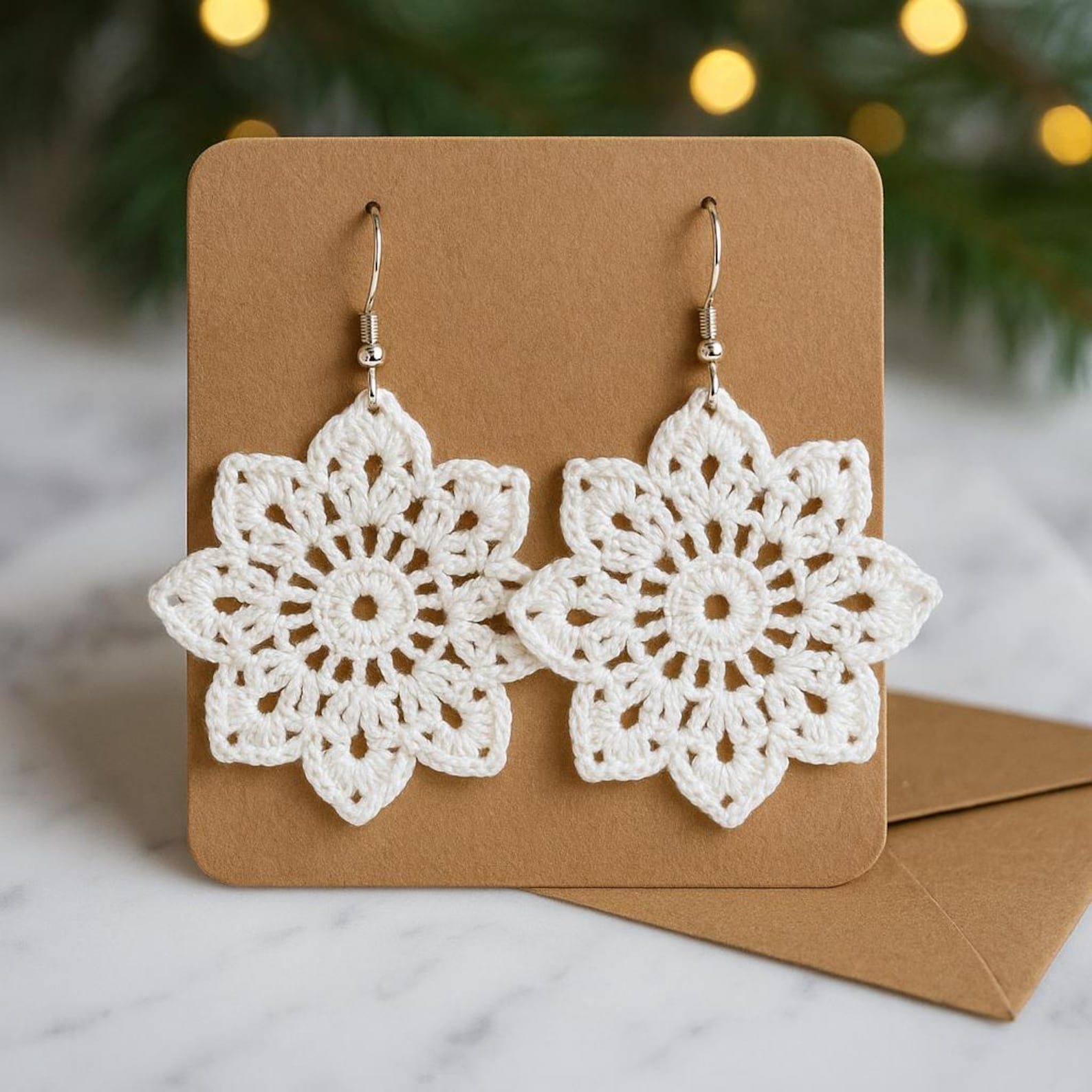 Christmas Earrings Crochet Pattern Bundle: Holiday Jewelry DIY Digital ...