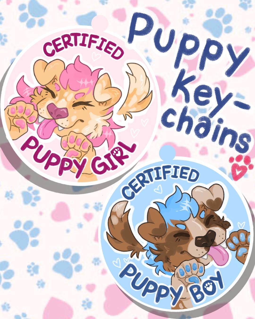 Puppy Girl/Boy Keychain