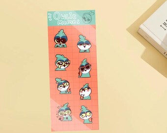 Owlie Owl Memes Sticker Sheet