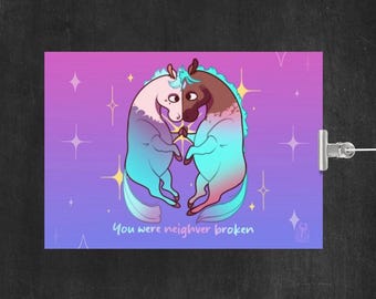 Jayvik Arcane Horse Matte Print Poster - "You Were Neighver Broken"