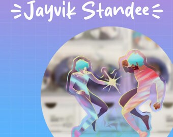 Jayvik Acrylic Standee – Broken Glass Holographic Finish