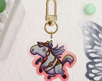 Umamusume Gold Ship Pony Colored Keychain