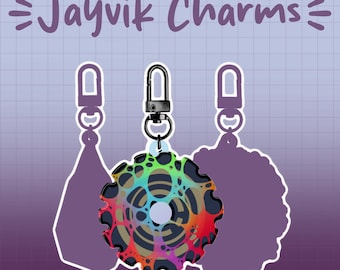 Jayvik Anomaly Cog and Rune Holographic Keychain
