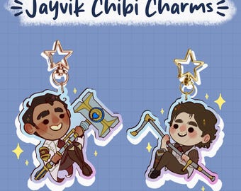 Jayvik Chibi Keychains – Holographic or Lenticular
