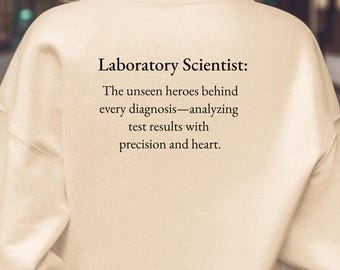 Sudadera de científico de laboratorio/ Sudadera de cuello redondo de científico de laboratorio médico/ Regalo de científico de laboratorio clínico/ Sudadera de LabTech Regalo de laboratorio/ Técnico médico/ Semana del laboratorio