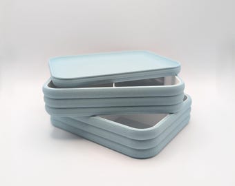 Magnetic Stackable Storage Box: 2-Tier Organizer